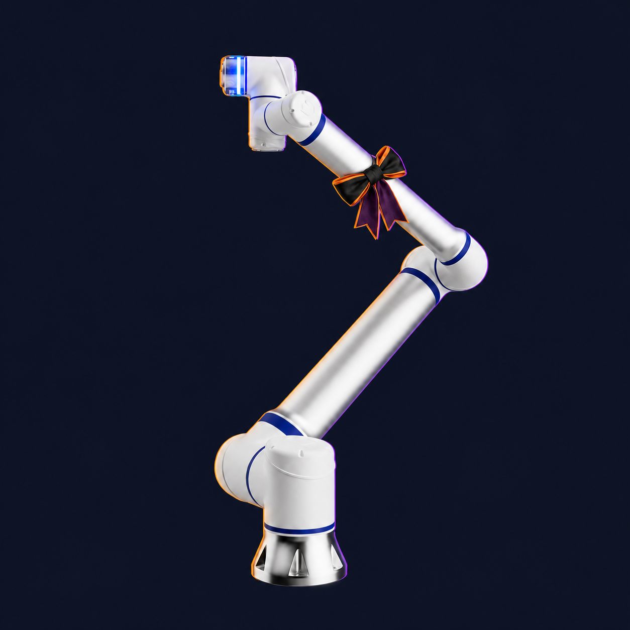 CS620 Cobot by Elite Robots with decorative Halloween styling. Costume not included.